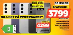 Power SAMSUNG Galaxy S24 128 GB Revolutionerende Galaxy Al inkluderet tilbud