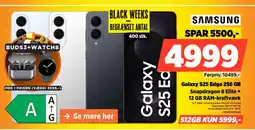 Power SAMSUNG Galaxy S25 Edge 256 GB Snapdragon 8 Elite + 12 GB RAM-kraftværk tilbud