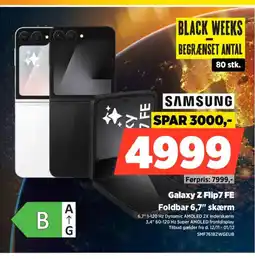 Power SAMSUNG Galaxy Z Flip7 FE Foldbar 6,7" skærm tilbud