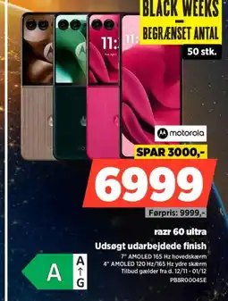 Power Razr 60 ultra udsøgt udarbejdede finish tilbud