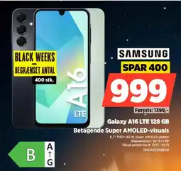 Power SAMSUNG Galaxy A16 LTE 128 GB Betagende Super AMOLED-visuals tilbud