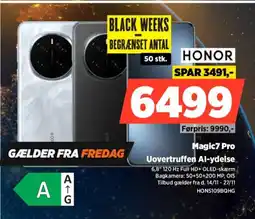 Power HONOR Magic7 Pro Uovertruffen Al-ydelse tilbud