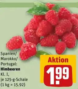 REWE DE Spanien/ Marokko/ Aktion Portugal: Himbeeren tilbud