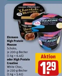 REWE DE Ehrmann High Protein Mousse tilbud