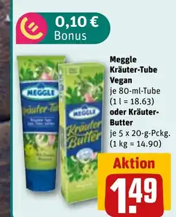REWE DE Meggle Kräuter-Tube Vegan tilbud
