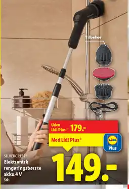 Lidl SILVERCREST® Elektronisk rengøringsbørste akku 4 V tilbud