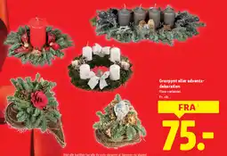 Lidl Gravpynt eller advents- dekoration tilbud