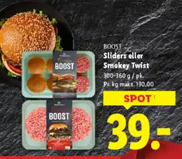 Lidl BOOST Sliders eller Smokey Twist tilbud