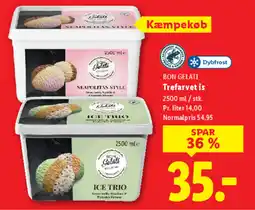 Lidl BON GELATI Trefarvet is tilbud