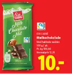 Lidl FIN CARRÉ Mælkechokolade tilbud