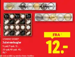 Lidl LIVARNO HOME® Juletræskugler tilbud