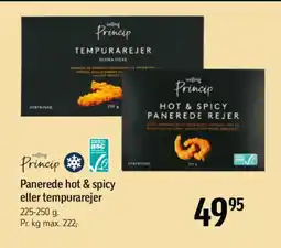 Føtex Salling Princip Panerede hot & spicy eller tempurarejer tilbud