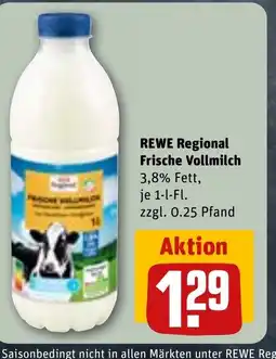 REWE DE REWE Regional Frische Vollmilch tilbud