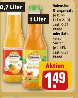 REWE DE Valensina Orangensaft oder Saft tilbud