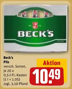 REWE DE Beck's Pils tilbud