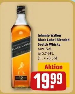 REWE DE Johnnie Walker Black Label Blended Scotch Whisky tilbud