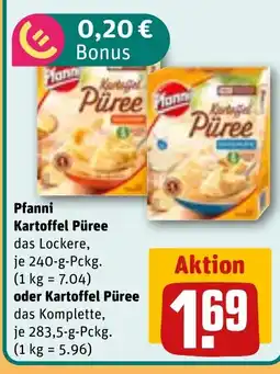 REWE DE Pfanni Kartoffel Püree oder Kartoffel Püree tilbud