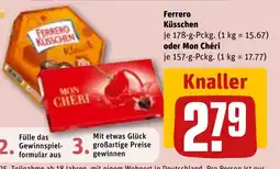 REWE DE Ferrero Küsschen oder Mon Chéri tilbud