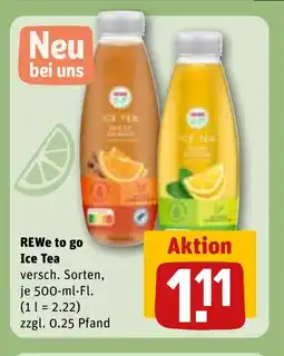 REWE DE REWe to go Ice Tea tilbud