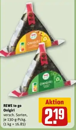 REWE DE REWE to go Onigiri tilbud