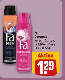 REWE DE Fa Deospray tilbud