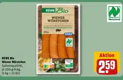REWE DE REWE Bio Wiener Würstchen tilbud
