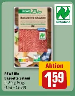 REWE DE REWE Bio Baguette Salami tilbud