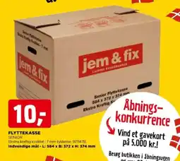jem & fix Flyttekasse tilbud