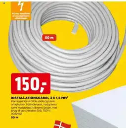 jem & fix Installationskabel 3 x 1,5 mm tilbud