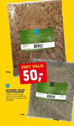 jem & fix Solsikke- eller Vildtfuglefrø tilbud