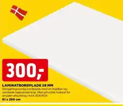 jem & fix Laminatbordplade 28 mm tilbud