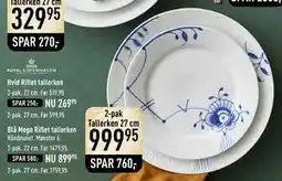 Imerco Blå Mega Riflet tallerken tilbud