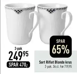 Imerco Sort Riflet Blonde krus, DKK 249.95 tilbud