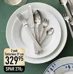 Imerco Hvid Riflet tallerken, DKK 329.95 tilbud