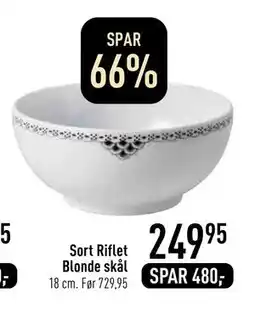 Imerco Sort Riflet Blonde skål, DKK 249.95 tilbud