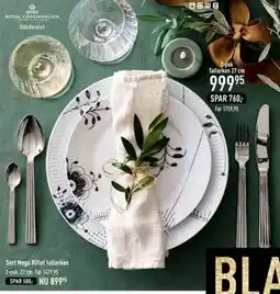 Imerco Sort Mega Riflet tallerken, DKK 999.95 tilbud