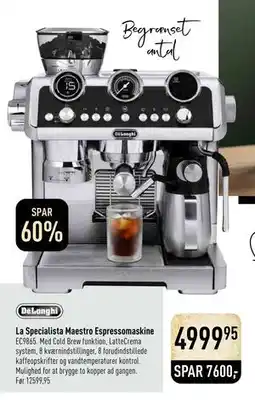 Imerco La Specialista Maestro Espressomaskine, DKK 4999.95 tilbud
