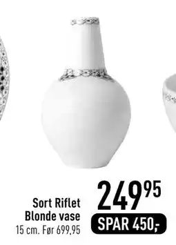 Imerco Sort Riflet Blonde vase, DKK 249.95 tilbud