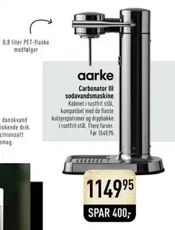 Imerco Carbonator III sodavandsmaskine, DKK 1149.95 tilbud