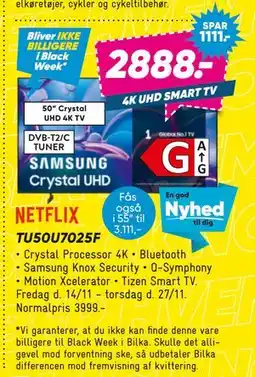 Bilka Samsung TU50U7025F, DKK 2888 tilbud