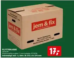 jem & fix FLYTTEKASSE, DKK 17 tilbud