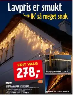 jem & fix EKSTRA LANGE LYSKÆDER, DKK 278 tilbud