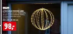 jem & fix LYSKUGLE MICRO-LED, DKK 98 tilbud