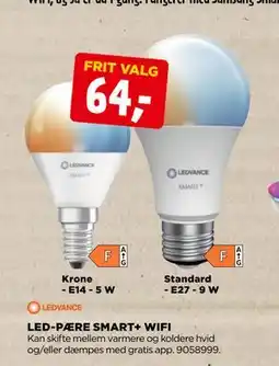 jem & fix LED-PÆRE SMART+ WIFI, DKK 64 tilbud