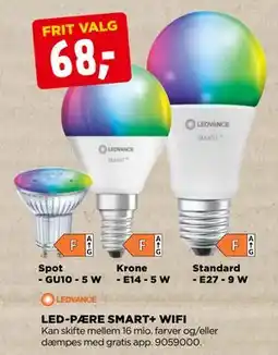 jem & fix LED-PÆRE SMART+ WIFI, DKK 68 tilbud