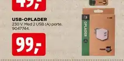 jem & fix USB-OPLADER, DKK 99 tilbud