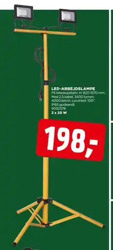 jem & fix LED-ARBEJDSLAMPE, DKK 198 tilbud