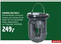 jem & fix VANDLÅS NO.1, DKK 249 tilbud