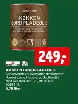 jem & fix KØKKEN BORDPLADEOLIE, DKK 249 tilbud