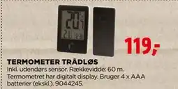 jem & fix TERMOMETER TRÅDLØS, DKK 119 tilbud